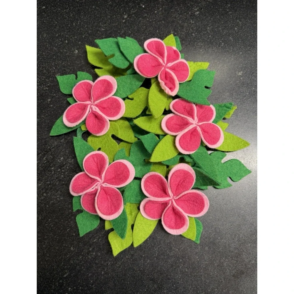 Disney Hanna Andersson Moana Flower Crown Felt Plumeria Headband Costume
